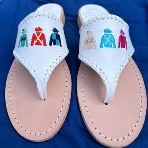 Women’s size 8 Jack Rogers Embroidered Jockey